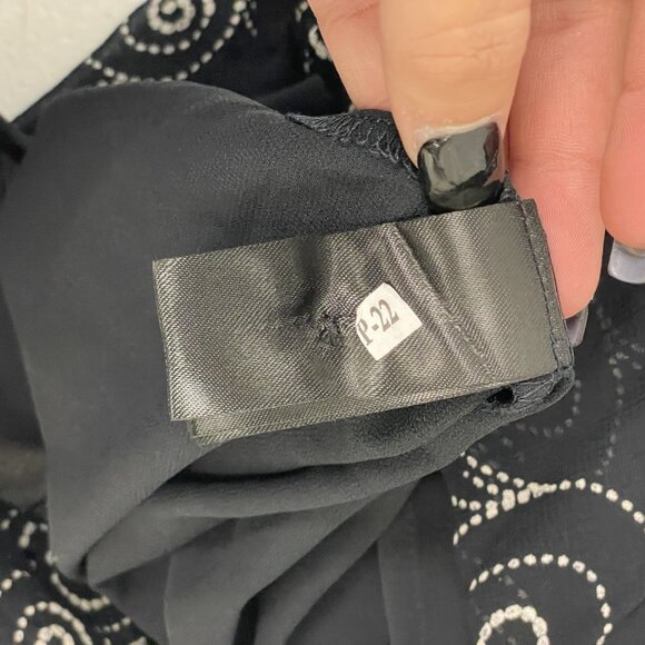 Zara Womens Midi Dress Size XS Long Sleeve Black Beaded Printed 7521/246 NWT - Picture 11 of 16